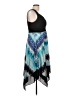Melrose 100% Polyester Tie-dye Blue Cocktail Dress Size 12 Petite - photo 4