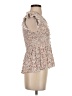 THML 100% Rayon Tan Sleeveless Blouse Size S - photo 4