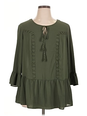 Signature Studio 3/4 Sleeve Blouse (view 1)