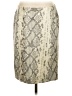 E3 by Etcetera 100% Leather Snake Print Ivory Formal Skirt Size 4 - photo 1