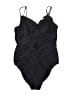 Cherokee Solid Black One Piece Swimsuit Size 18 - photo 1