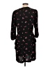 AVA 100% Polyester Hearts Black Casual Dress Size L - photo 2