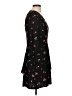 AVA 100% Polyester Hearts Black Casual Dress Size L - photo 4