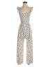 Caution to the Wind Polka Dots Ivory Jumpsuit Size XS (estimated) - photo 1