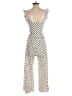 Caution to the Wind Polka Dots Ivory Jumpsuit Size XS (estimated) - photo 2