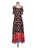 Express 100% Rayon Floral Red Casual Dress Size S - photo 1