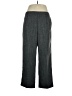 Alfred Dunner 100% Polyester Chevron-herringbone Gray Dress Pants Size 16 - photo 1