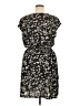 Daisy Fuentes 100% Polyester Print Black Casual Dress Size XL - photo 2