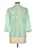 Talbots Green 3/4 Sleeve Blouse Size Lg Petite - photo 2