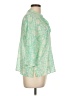 Talbots Green 3/4 Sleeve Blouse Size Lg Petite - photo 4
