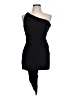 Norma Kamali Solid Black Cocktail Dress Size L - photo 1