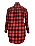 Agnes & Dora Plaid Red Long Sleeve Button-Down Shirt Size XL - photo 2