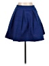 Express Solid Blue Formal Skirt Size L - photo 2
