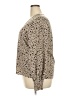 Unbranded 100% Polyester Floral Tan Long Sleeve Blouse Size XXL - photo 5