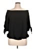 Olivia Grey 100% Polyester Black 3/4 Sleeve Blouse Size XL - photo 1