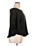 Olivia Grey 100% Polyester Black 3/4 Sleeve Blouse Size XL - photo 4