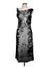 DKNY Metallic Silver Cocktail Dress Size 8 - photo 1