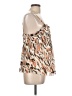 Nine West 100% Polyester Tan Sleeveless Blouse Size L - photo 4