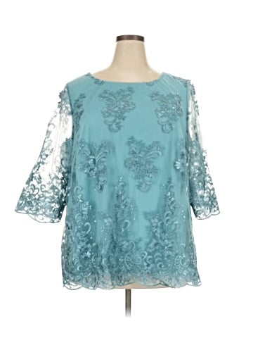 Alex Evenings 3/4 Sleeve T-Shirt (view 1)