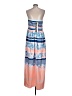 Dalia Macphee Stripes Blue Casual Dress Size L - photo 2