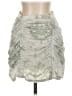 Urban Outfitters 100% Polyester Camo Silver Green Formal Skirt Size S - photo 1