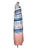 Dalia Macphee Stripes Blue Casual Dress Size L - photo 4