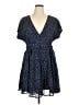 showpo 100% Polyester Polka Dots Blue Casual Dress Size 14 - photo 1