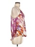 SW3 Bespoke 100% Polyester Purple Sleeveless Blouse Size M - photo 4