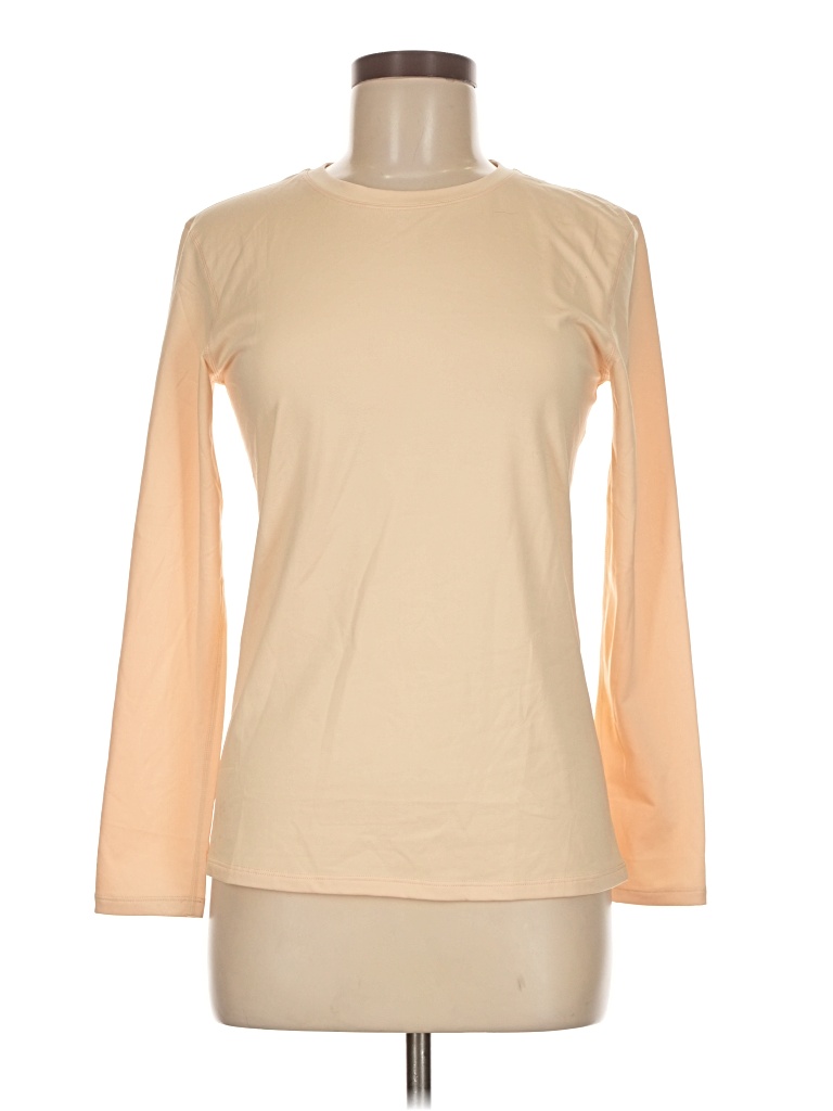 Pre-owned Unbranded Long Sleeve T-shirt In Tan