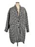 Old Navy 100% Polyester Houndstooth Gray Coat Size XXL - photo 1