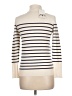 Zara Stripes Ivory Turtleneck Sweater Size L - photo 2