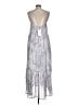 TCEC 100% Polyester Silver Casual Dress Size L - photo 2