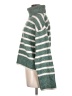 Z Supply 100% Polyester Stripes Green Turtleneck Sweater Size M - photo 5