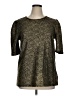 MICHAEL Michael Kors Metallic Gold 3/4 Sleeve Top Size XL - photo 1