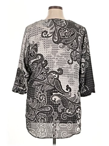 Rose + Olive 3/4 Sleeve Blouse (view 2)