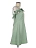 Assorted Brands Solid Green Casual Dress Size M - photo 4