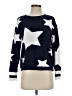 Lou & Grey Stars Blue Pullover Sweater Size S - photo 1