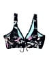 Island Soul Floral Black Swimsuit Top Size M - photo 2