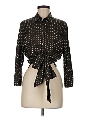 Max Mara Long Sleeve Silk Top (view 1)