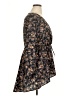 BLOOMCHIC 100% Polyester Floral Blue Brown Casual Dress Size 14 - photo 4