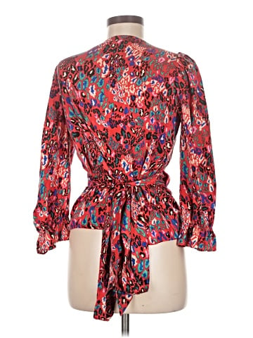 Tanya Taylor 3/4 Sleeve Silk Top (view 2)