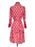 David Cline Argyle Red Casual Dress Size S - photo 2