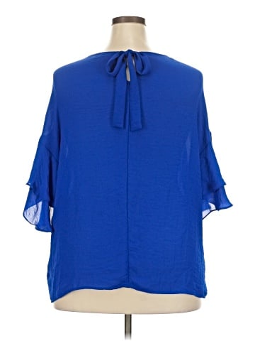 a.n.a. A New Approach Short Sleeve Blouse (view 2)