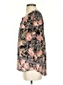 DR2 100% Polyester Floral Black Short Sleeve Blouse Size S - photo 5