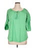 Faded Glory Green 3/4 Sleeve Blouse Size 16 - photo 1
