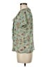 Elementz 100% Polyester Floral Green Short Sleeve Blouse Size M - photo 5