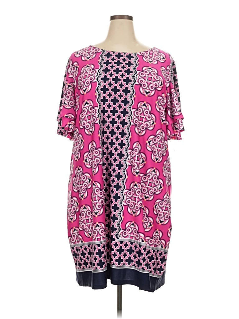 Pre-owned Kim Rogers Casual Dress In Pink