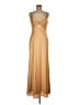 Mac Duggal 100% Polyester Tan Cocktail Dress Size 8 - photo 1