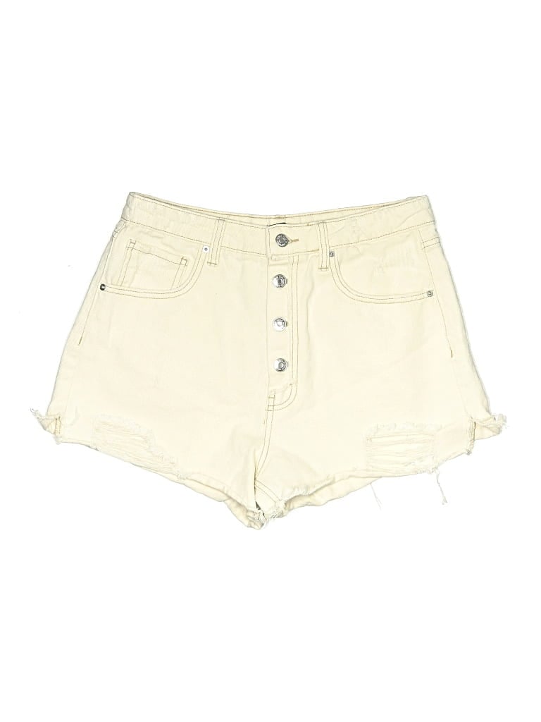 Pre-owned Wild Fable Denim Shorts In Ivory