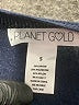 Planet Gold Blue Pullover Sweater Size S - photo 7